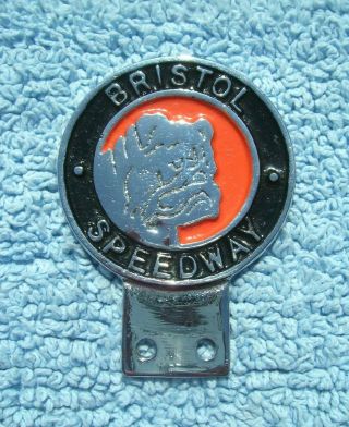 Vintage 1980s Bristol " Bulldogs " Speedway Car Badge - Motorcycle/bike Race Emblem