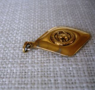 Signed Vintage CHANEL Pendant (for Necklace / Bracelet or Belt) CC Large Button 4