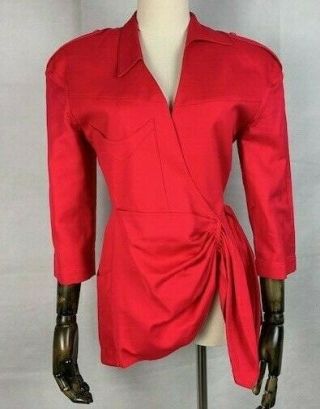 Vintage Thierry Mugler Red Fitted Jacket