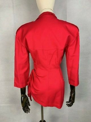 vintage THIERRY MUGLER red fitted jacket 5