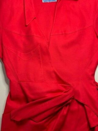 vintage THIERRY MUGLER red fitted jacket 8