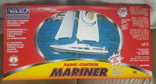 Vintage Rare 1999 Nikko Radio Control Mariner Sailboat Model 19040bc