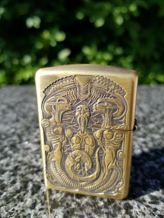 ZIPPO,  ALIEN,  H.  R.  GIGER MUSEUM LIGHTER ( (EXTREMELY RARE)) 2