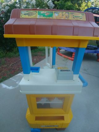 Vintage mcdonalds playset with food and accessories.  In 3