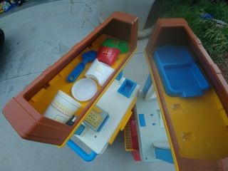 Vintage mcdonalds playset with food and accessories.  In 5