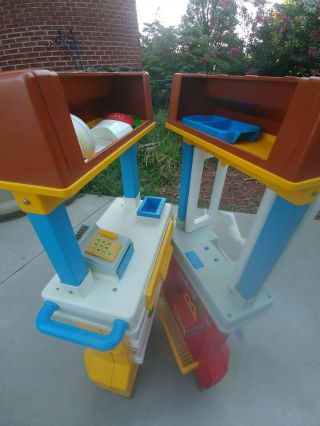Vintage mcdonalds playset with food and accessories.  In 6