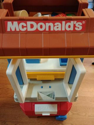 Vintage mcdonalds playset with food and accessories.  In 8