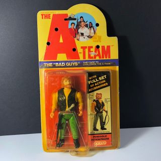 1983 Galoob A - Team Action Figure Vintage Moc The Bad Guys Viper Sniper Red Beard
