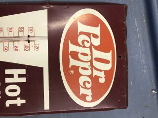 VINTAGE DR PEPPER THERMOMETER/HOT OR COLD 3