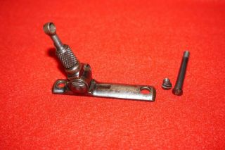 Early Lyman Tang Peep Sight Ws Winchester 1890 1906 90 Vintage W/ Screws