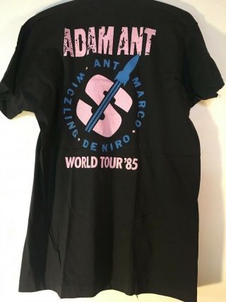 ADAM ANT VTG 1985 TOUR T - SHIRT VIVE LE ROCK GOODY TWO SHOES japan 80 ' s concert 5