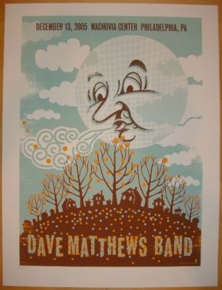 Dave Matthews Band Poster 12/13/2005 Philadelphia Pa Numbered /350 Rare