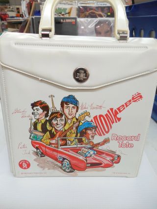 Monkees 45 Record Tote / Holder Raybert Productions Mattel Vintage 1966 Ex Cond
