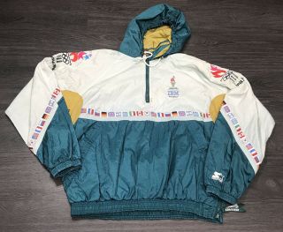 Vintage 1996 Atlanta Olympic Games Official Windbreaker Jacket Men 