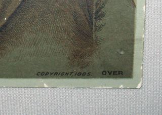 Antique Vtg 1885 Burdock Blood Bitters Large Advertising Trade Card 4.  5 X 6 3