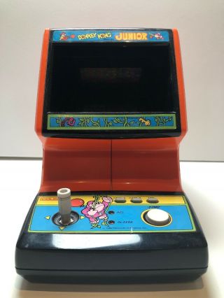 Vintage 1983 Donkey Kong Jr Nintendo Table Top Video Arcade Game Coleco