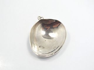 Vintage ATI Mexico Sterling Silver Large Shell Pendant,  29.  7 grams 4