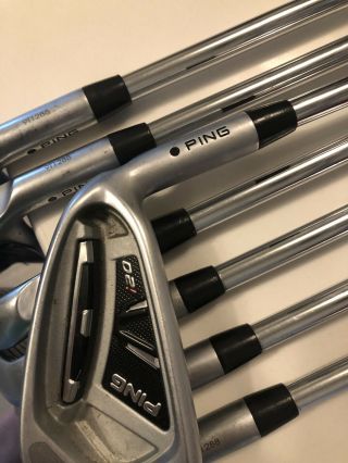 Ping Iron Set Black Dot Tour Issue S400 4 - W Rare Setup Grips