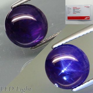 6.  00ct.  Certified Rare Quality (transparent) Natural Purple Star Sapphire