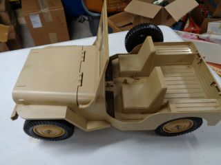 Vintage Gi Joe Desert Patrol Jeep Tan Vintage Toy