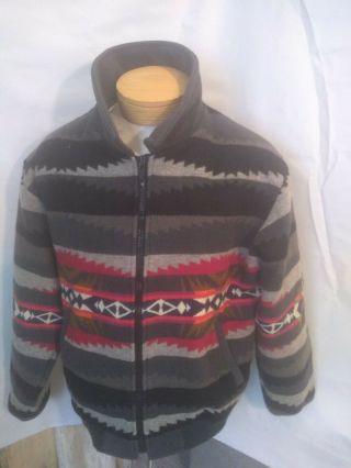 VTG Pendleton Western Wear Native American Style Mens Coat Jacket SzL 8