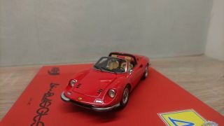 Ferrari 1/43 BBR Dino 246 GTS rosso corsa ultra rare model 50th anniversary 5
