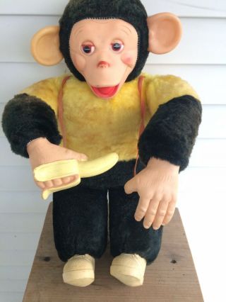 Vtg Zippy Monkey Zip The Chimp Stuffed Plush Animal Toys Doll Made In Penn,  Usa