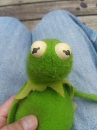 Vintage Kermit The Frog Muppet Bean Bag