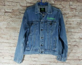 1995 Vintage Goosebumps Denim Jacket Size Youth Xl (18) Horror Books Series