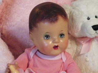 Antique Composition Baby Doll 16 " Painted Hair Oh So Cute