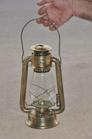 Vintage Dietz Junior Brass Handcrafted Kerosene Lamp / Lantern,  Usa