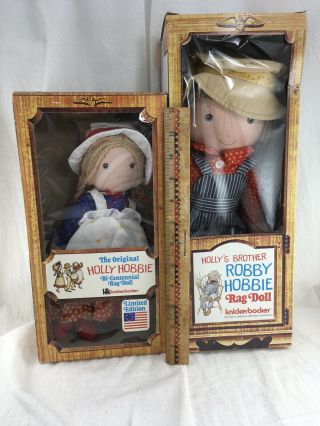 Vintage In Boxes Holly Hobbie Bi - Centennial & Robby Hobbie Dolls