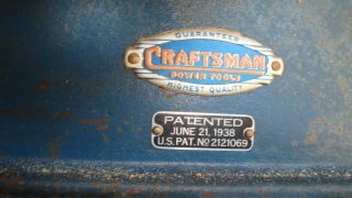 Craftsman Vintage Table Saw 1938 With Home Made Stand