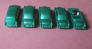 Vintage F&F MOLD CEREAL CARS Complete Set of Green 54 Fords 2