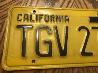 1956 56 California License Plate Tag Vintage TGV 274 Old Antique 2