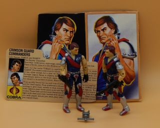 1985 Vintage Hasbro Gi Joe Tomax And Xamot Complete W/filecard G.  I Arah Toy