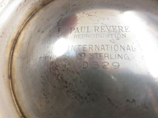 Rare Old Paul Revere Sterling Silver 6 " D329 320g Not Scrap Vintage