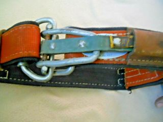 Vintage 1971 Klein Buhrke Quick Release Lineman ' s / Ironworkers Tool Belt 2