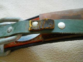 Vintage 1971 Klein Buhrke Quick Release Lineman ' s / Ironworkers Tool Belt 4