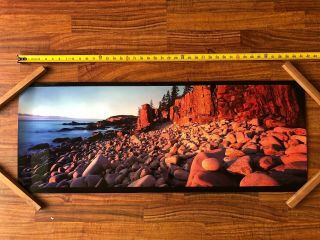 RARE Peter Lik,  Signed Photograph,  Otter Cliffs in Tube 2