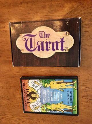 True Vintage Tarot Card Deck Hoi Polloi 78 Cards Complete Box Instructions Book
