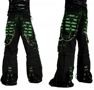 Electro Bondage Rave Gothic Cyber Chain Goth Jeans Punk Rock Pants