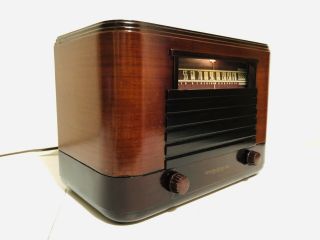 Antique Old Rare 1941 General Electric Lcp 609 Art Deco Wood Vintage Radio