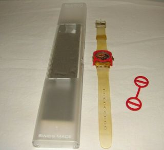Vintage Swatch Watch Jelly Fish Skeleton Estate Find With Guards