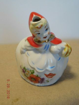 Vintage Hull Pottery Little Red Riding Hood Sugar w Lid & Creamer 135889 2