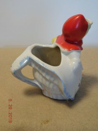 Vintage Hull Pottery Little Red Riding Hood Sugar w Lid & Creamer 135889 4