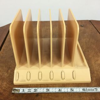 Vintage Mid Century Office Desk Pal Table Top Letter Pen Pencil Organizer File 7