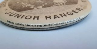 Vintage Denali National Park Alaska Junior Ranger Badge Button Made In USA 3