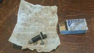 Vintage Brownlie Vernier Detector For Crystal Radio Nos