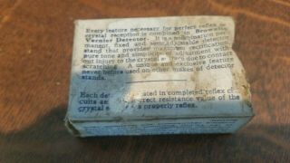 Vintage Brownlie Vernier Detector for Crystal Radio NOS 5